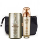 Skin79 Golden Snail Intensive Essence + Super+ Beblesh Balm Gold Super Cream SPF 30 PA++ + ZESTAW Esencja 40 ml + Krem BB 40 g + Kosmetyczka 1 szt