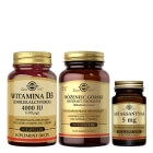 Solgar Astaksantyna + Różeniec górski + Witamina D3 4000 IU (100ug) ZESTAW 30 kaps. + Ekstrakt z korzenia 60 kapsułek + Cholekalcyferol 60 kaps.