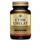 Solgar Cynk chelat aminokwasowy Zapewniający najlepszą wchłanialność 100 tabletek