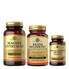 Solgar Krzem oceaniczny + Magnez Cytrynian + Kwas Hialuronowy Kolagen Kompleks ZESTAW 25 mg elementarnego krzemu 50 kapsułek + Suplement diety 60 tabletek + 30 tabletek
