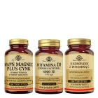 Solgar Mineral And Vitamin ZESTAW 100 tabletek + Cholekalcyferol 60 kaps. + Suplement diety tab. 100 szt