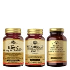 Solgar Witamin C+ Witamin D3 + Omega-3 ZESTAW Suplement diety 50 kapsułek + Cholekalcyferol 60 kaps. + Naturalne źródło EPA i DHA 60 kaps