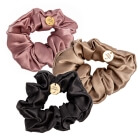 Soul Story Silk Hair Band Set ZESTAW Gumka do włosów (kolor Black) 1 szt + Gumka do włosów (kolor Champagne) 1 szt + Gumka do włosów (kolor Dusty Pink) 1 szt