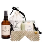 Soul Story Take Your Time ZESTAW Mgiełka zapachowa 100 ml + Maska na oczy 1 szt + Świeca sojowa 230 ml