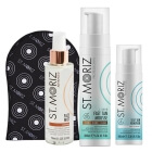 St Moriz Self Tanning Set ZESTAW Samoopalająca mgiełka do twarzy 150 ml + Mus samoopalający 200 ml + Rękawica 1 szt + Pianka do usuwania opalenizny 100 ml