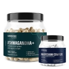 Supersonic Ashwaganda Stress Complex + Magnesium Complex ZESTAW Suplement diety 180 kapsułek + Suplement diety 90 kapsułek
