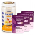 Supersonic Keto Meal + Protein Shake ZESTAW Posiłek - Lody waniliowe, Kremowa czekolada, Owoce leśne z limonką 80 g + Shake - Karmel i śmietanka 560 g