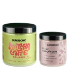 Supersonic Matcha Latte Collagen + Collagen Beauty Drink ZESTAW Matcha latte z kolagenem i mleczkiem kokosowym 280 g + Kolagen - Owoce tropikalne 185 g