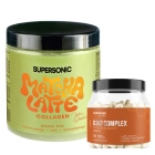 Supersonic Matcha Latte Collagen Marakuja + D3K2 Complex ZESTAW Matcha latte z kolagenem i mleczkiem kokosowym o smaku marakui 280 g + Suplement diety 90 kapsułek