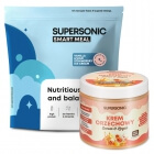 Supersonic Peanut Spread + Smart Meal ZESTAW Krem orzechowy 160 g + Posiłek - lody waniliowe z dziką truskawką 1300 g
