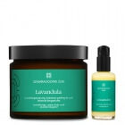 Szmaragdowe Żuki Ceramides + Lavandula ZESTAW Ceramidowy olejek do ciała 100 ml + Aromaterapeutyczny kremowy peeling – lawenda bergamotka 270 g