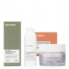 topmedica Nawilżenie i Rozświetlenie ZESTAW Krem rozświetlająco-nawilżający z trzema formami witaminy C i ekstraktem z owoców pomarańczy 50 ml + Krem-żel naprawczy 50 ml