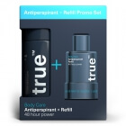 True Antiperspirant + Refil ZESTAW Antyperspirant 75 ml + Uzupełnienie 75 ml