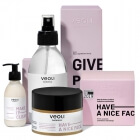 Veoli Botanica Have A Nice Set ZESTAW Krem do twarzy na dzień  50 ml + Mleczna emulsja do twarzy 200 ml + Tonik – kojąca mgiełka 200 ml