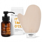 Veoli Botanica It’s Tan O’Clock + I gLove Tan ZESTAW Samoopalająca pianka z wodą kokosową i ekstraktem z brązowych alg 240 ml + Rękawica do aplikacji produktów brązujących 1 szt