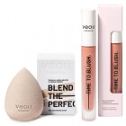 Veoli Botanica Perfect Blush ZESTAW Kremowy róż do policzków 10 ml + Gąbeczka do makijażu 1 szt