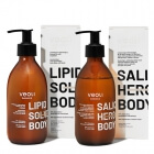 Veoli Botanica Salic and Lipid Solve Body ZESTAW Oczyszczająco-złuszczający żel do mycia ciała 280 ml + Nawilżająco - regenerujący balsam do ciała z lipidami 290 ml