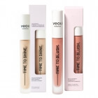 Veoli Botanica Time to Shine and Blush ZESTAW Kremowy róż do policzków z witaminą C i roślinnym kolagenem 10 ml + Rozświetlacz w kremie z witaminą E i roślinnym kolagenem 10 ml