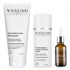 Yasumi Anti Hair Loss Trio ZESTAW Maska trychologiczna 100 ml + Szampon przeciw wypadaniu włosów 200 ml + Serum przeciw wypadaniu włosów 30 ml