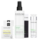 Yasumi Cleansing and Mattifying Set ZESTAW Puder do demakijażu 10 x 1,5 g + Tonik z kwasem salicylowym 200 ml + Matujący krem 50 ml