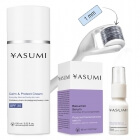 Yasumi Wygładzenie i Ochrona ZESTAW Roller dł. 1 mm + Serum BAKUCHIOL 15 ml + Krem SPF 30 100 ml