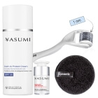 Yasumi Derma Roller + Mamushi ARG Serum + Calm And Protect Cream SPF 30 + Gąbka Topestetic ZESTAW Roller o dł. 1 mm + Serum 15 ml + Krem SPF 30 100 ml + Gąbka 1 szt