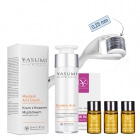 Yasumi Kuracja Przeciwtrądzikowa ZESTAW Roller o dł. 0,25 mm + Ampułka przeciwtrądzikowa 3 ml x 3 + Krem z kwasem migdałowym 50 ml
