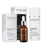 Yasumi Pielęgnacja Przeciwłupieżowa ZESTAW Peeling trychologiczny do skóry głowy i włosów 50 ml + Preparat przeciwłupieżowy 30 ml