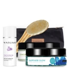 Yasumi Ujędrnienie i Wyszczuplenie ZESTAW Sól 230 g + Peeling 220 g + Żel wyszczuplający 100 ml + Szczotka 1 szt + Kosmetyczka 1 szt