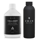 Zojo Collagen Beauty Booster + Butelka Wellness ZESTAW Kolagen rybi do picia z wit. C 500 ml + Butelka na kolagen do picia lub smoothie 500 ml